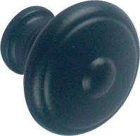 Knoppen ijzer zwart keramiek 30mm